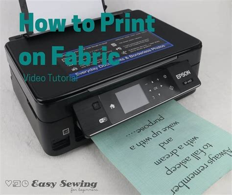 how to print patches on fabric using an inkjet printer