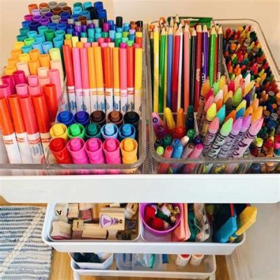 how to store art supplies in a way that makes your creativity shine