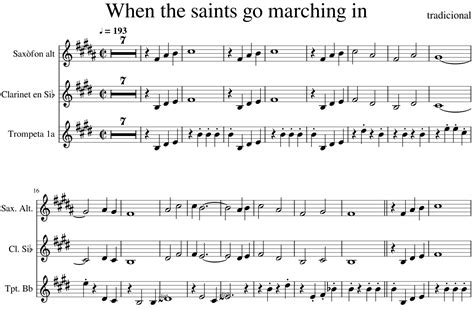 when the saints go marching in clarinet sheet music how do we capture the essence of a march in our writing?