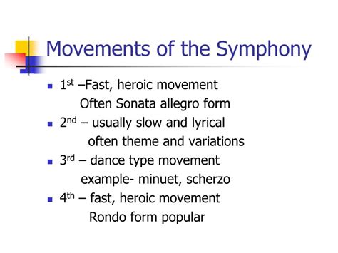 Which Movement of a Symphony is often Patterned after a Dance? A Detailed Exploration